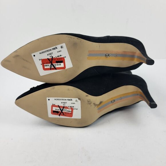 Sam Edelman Ulissa Luster Black Suede Rhinestone Mid Boots Size 6.5M - Picture 13 of 13